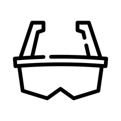 glasses line icon