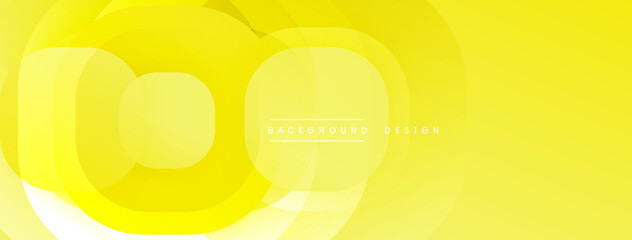 Yellow abstract layers create dynamic visual flow. Soft gradients offer modern aesthetic, simple design.