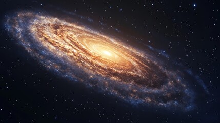 Obraz premium Spiral Galaxy in Deep Space