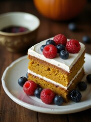 cheesecake with berries