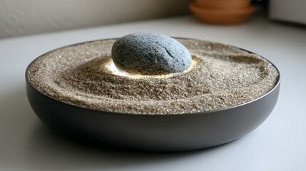 retreat with shimmering glass sand and levitating meditation platform