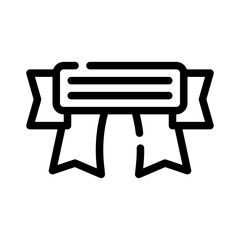 ribbon line icon
