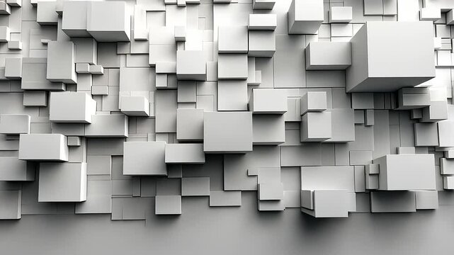 Abstract geometric pattern of interlocking cubes