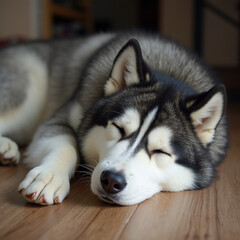alaskan malamute portrait