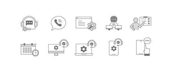 Multi-Device Support Ecosystem. Desktop with Support Verification, Laptop with Support Settings, Mobile Support Configuration, Tablet Feedback Interface, Brows