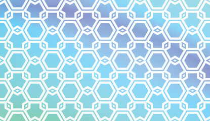 Pattern With Polygonal Geometric Elements. Vector Illustration. Template For Wallpaper, Interior Design, Decoration, Scrapbooking Page. Gradient Background