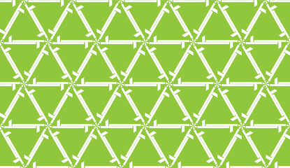 Fototapeta premium Vector illustration. For your business, presentation, fashion print. Pattern with abstract illusion triangles. Light green color.
