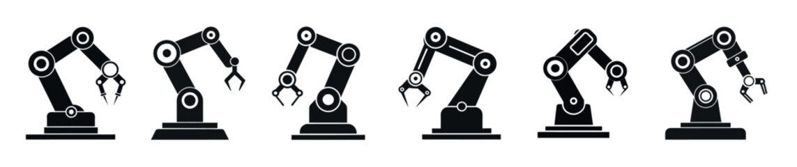 robotic arms in various positions design