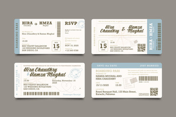 Elegant Flat Wedding Card Collection