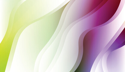 Wave Abstract Background. For Business Presentation Wallpaper, Flyer, Cover. Vector Illustration with Color Gradient.