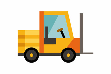 forklift vector illustration 