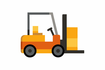 forklift vector illustration 