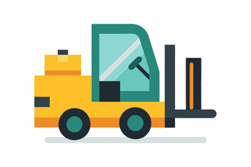 forklift vector illustration 