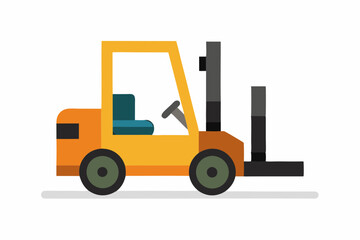 forklift vector illustration 