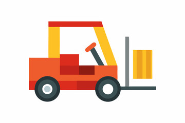 forklift vector illustration 