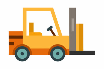 forklift vector illustration 