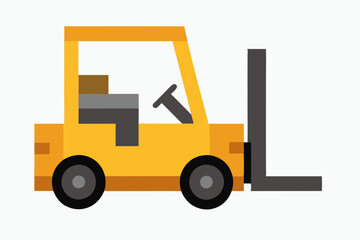 forklift vector illustration 
