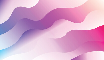 Wave Modern Background. For Your Design Wallpaper, Presentation, Banner, Flyer, Cover Page, Landing Page. Vector Illustration with Color Gradient.
