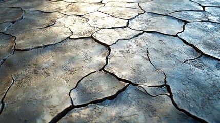 Cracked Earth: A Study in Drought and Texture