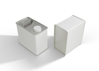 Coffee Tin Box Storage Mockup