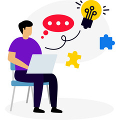 Business Brainstorming Illustration