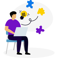 Business Brainstorming Illustration