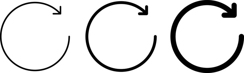 Reload icon. Arrow sign icon refresh. repeat icons. Loading recycle sign. repeat symbols
