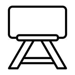 Easel Vetor Line Icon Design