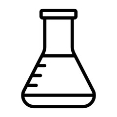 Flask Vetor Line Icon Design