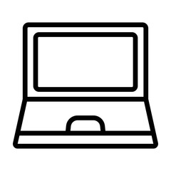 Laptop Vetor Line Icon Design