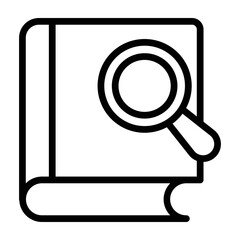 Dictionary Vetor Line Icon Design