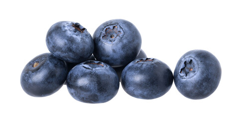 Blueberry isolated, transparent PNG, PNG format, Blueberry macro studio photo, cut out, fresh