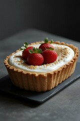 cheesecake with strawberries