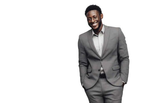 Lächelnder Geschäftsmann im Anzug PNG mit transparentem Hintergrund

