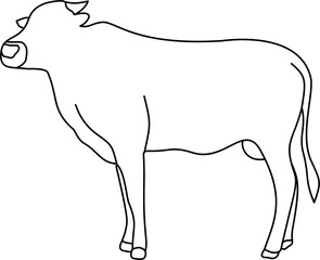 faceless eid al adha animal outline coloring 