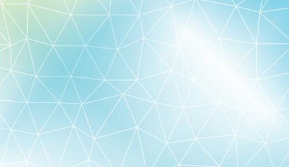 Triangles mosaic cover. For flyer, screen, business presentation. Vector illustration. Blur Sweet Dreamy Gradient Color Background.