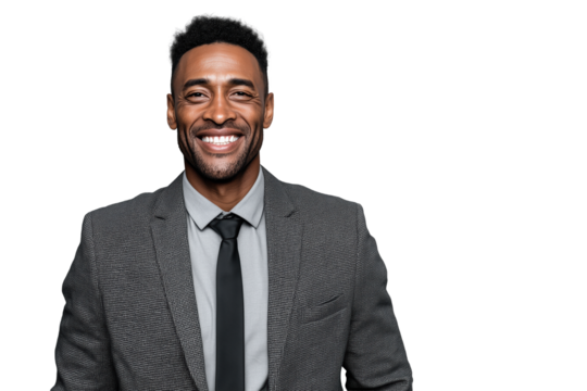 Lächelnder Geschäftsmann im Anzug PNG mit transparentem Hintergrund

