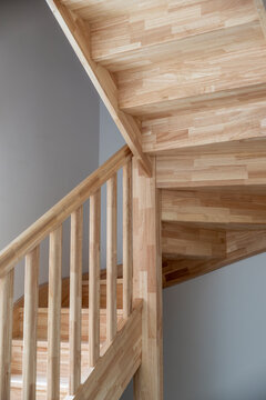 Escalier en bois de maison - d&eacute;tail