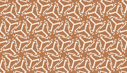 Pattern with abstract illusion triangles. Vector Seamless illustration. For your business, presentation, fashion print.