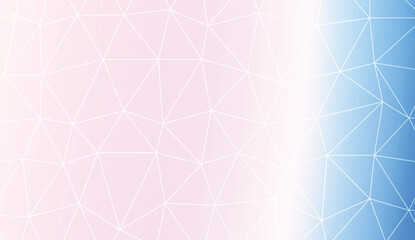 Low poly layout. Decorative design For interior wallpaper, smart design, fashion print. Vector illustration. Creative gradient color.