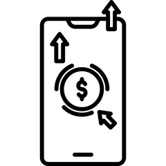 Monetizing Line Icon