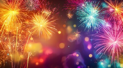 Obraz premium Check out this stylish New Year fireworks template that sparks festive vibes!