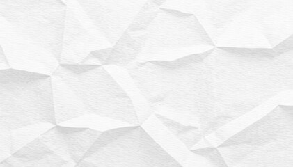 Obraz premium Close up of wrinkled white paper texture isolated on white background for graphic design mockup, blank, isolated