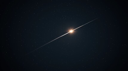 A starry night sky with a bright star and a shooting star.