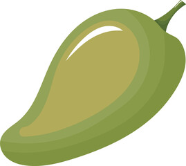 Vector Illustration of a Sweet Green Mango