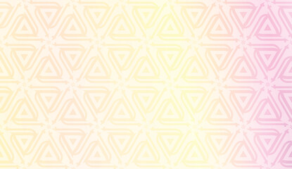 Vector geometric pattern. Triangles curved line. For wallpaper, presentation background, interior design, fashion print. Gradient color