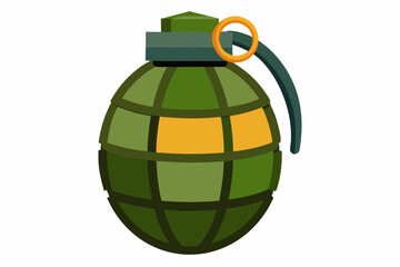 grenade vector illustration on white background