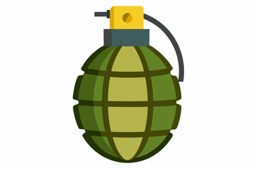 grenade vector illustration on white background