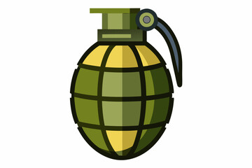 grenade vector illustration on white background