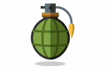 grenade vector illustration on white background